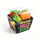 Schylling Groovy Nee_doh Fruit Stress Ball Set     Squeezable Fidget Toy Pack 3