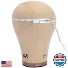 Gex 22  Canvas Cork Wig Block Mannequin Head For Wig Making Drying Styling Di