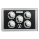 2019 Us Mint Silver Proof Quarter Set         999 Fine Silver        No Coa box