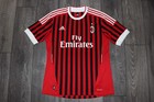 Zlatan Ibrahimovi   Signed Autograph  Ac Milan Home Football Shirt 2011 2012 Sz L