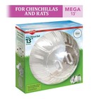 Mega Run About Exercise Ball For Pet Rats Chinchillas Large Small Animals Clear