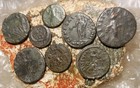  lot Of 8  Very Fine Ancient Roman Coins  Largest 22 Mm