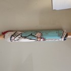 Vintage Hand Carved  Hand Painted  Wooden Santa Clause Rolling Pin  Signed