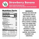 V8 Strawberry Banana 100  Fruit And Vegetable Juice  8 Fl Oz Can 6 Pack