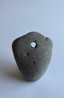 Large Hag Stone Natural Holey Beach Rock  Heavy  Solid  Dream Stone Wicca Cl19