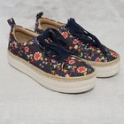 Jack Rogers Mia Platform Floral Espadrille Sneaker Shoes Lace Up Boho Size 6m