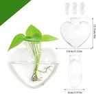 Wall Hanging Glass Terrariums   clear Planters Propagation Station Glass Flower Va