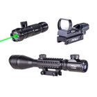 4-12x50 Rifle Scope Pinty Rangefinder Reticle Green Laser   Dot Sight Tactical