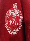 Delta Sigma Theta Sorority Red Cardigan Greek Letter Sweater 2xl