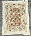 Souzani Or Ottoman Embroidery Wool On Cotton 56 X 72 In 