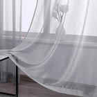  Luxury Soft Sheer Curtains For Bedroom - 72 Inch 52 w X 72 l  pack Of 2  Grey