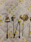 Lot Of 10 Antique Hat Pins 