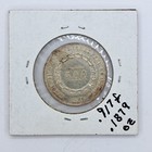1865 Brazil 500 Reis Silver Coin High Grade Au Nice  Free Shipping 