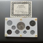 1972 The Republic Of India Proof 9 Coins Set - Private Holder With Coa