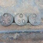 Antique Coal Miners Tool Tags Lot Of 24 Brass Copper No 2
