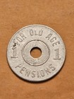 1937-1941 Oklahoma Consumers Sales Tax Token Coin For Old Age Pensions Free Ship