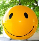 Vtg 70 s Yellow Smiley Face Hanging Swag Ceiling Chain Light Pop Art Mid Century