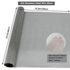 304 Stainless Steel Mesh 150mesh  15 7 x47 2  40x120cm  Metal Mesh Screen  Woven