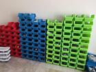 Stack   Nest Plastic Bins Plastic Storage Stacking Bins 7x5x12-in 