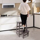 2-tier Folding Step Stool   Multi-purpose Foldable Wood Step Ladder  Step Stool