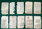 C17th German Fraktur Theology Fragments  10  Ten Commandments Sin    der Heuchler 