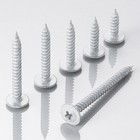  250 Pcs  8  1  Phillips Truss Head Wood Screws White Iron Quick Metal Self Ta   