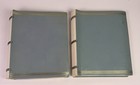2 Vintage Mid Century Ephemera Collage Scrapbooks Mixed Media Art Stickers Cards