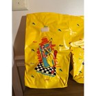 Vintage Mcdonaldland Ronald Mcdonald Reusable Bags Yellow Plastic Lot If 2
