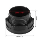 10pcs 22mm Black Plastic Push Button Switch Hole Panel Plug
