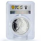 Gibraltar 1 Crown Home Pets Dachshund Dog Km-192 1a Pr70 Pcgs Silver Coin 1993