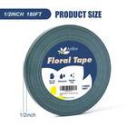 Green Floral Tape - Flower Wrap Adhesive Tape Bouquet Stem Wrapping And Floral C