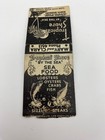 1940   s Matchbook Cover - Tropical Shore    by The Sea    Stearns Wharf Santa Barbara