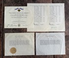 Vintage Air Force Awards Flying Cross Commendation Air Medal Certificate Papers