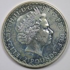 2003 Britannia   2 1 Oz  999 Fine Silver Coin Queen Elizabeth Ii 2 Pounds