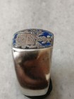Antique Rare Victorian  Sterling Silver  enamel Masonic Ring  Us-6 75