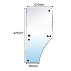 Fits John Deere Parts Lh Door Glass L169102 6430  6420s  european  6420 6415 641