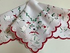 Darling Snowmen Holiday Handkerchief   Cotton   New Luray Hankie