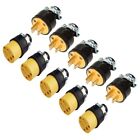 Lots Male female Extension Cord Replacement Electrical End Plugs 15amp 125v Fast