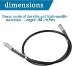 49-16-2647 Grease Gun Hose 48  For M18 Grease Gun  Replacemen Color  W coupler