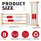 12 Pcs Mini 20-bead Wooden Rekenrek Abacus  Abacus For Math  Math Counters Ma   