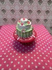 Artist Made Ooak Dollhouse Miniature  Decorated  Cake  On Stand 1 12 Scale