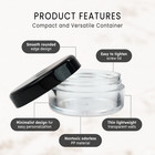 1000 Piece 5 Gram 5ml Plastic Makeup Cosmetic Lotion Cream Sample Jar Containers