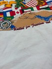 Vintage Desert Storm Victory In The Gulf 1991 Eagle Patriotic White T Shirt Sm