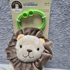 Carter s Rattle Teether Lion Plush Soft Beige Chime   Chew Stroller Carrier New