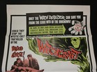 Vtg Witchcraft   Horror Of It All 1964 Double Feature Original Movie Poster