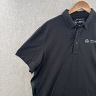 Mercedes Benz Amg Petronas F1 Team Polo Shirt Mens 2xl Black Racing Short Sleeve
