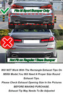 For 17-23 Bmw G30 5 Series M Competition Style Gloss Black Rear Bumper Diffuser
