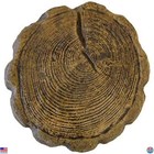 Bestnest Athens Small Espresso Log Stepping Stones - Set Of 2 Durable Concrete