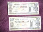 Bank Of Guyana 20 00 Uncirculated Qty 2