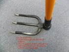 3 Tine Canterbury Hoe Fork W  53  American Made Fiberglass Handle  Heavy Duty  